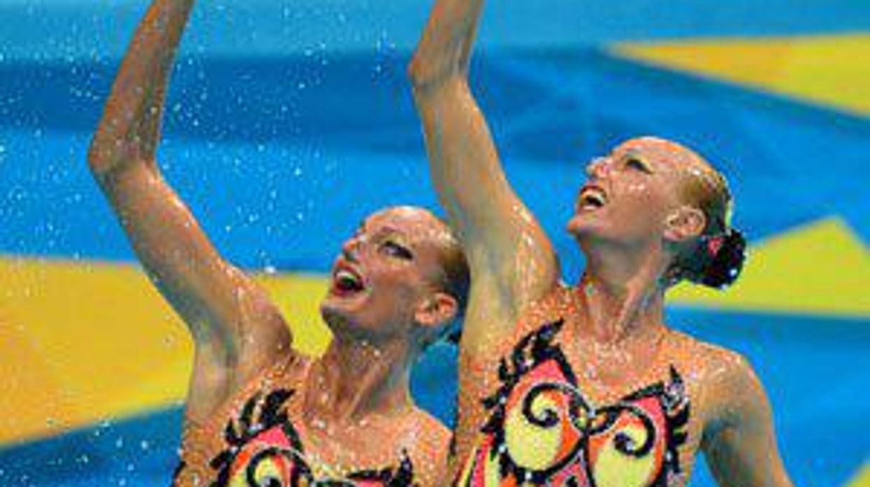 Shot of the Day: Synchronized Swimming's Girl / Girl Kiss at the Olympics