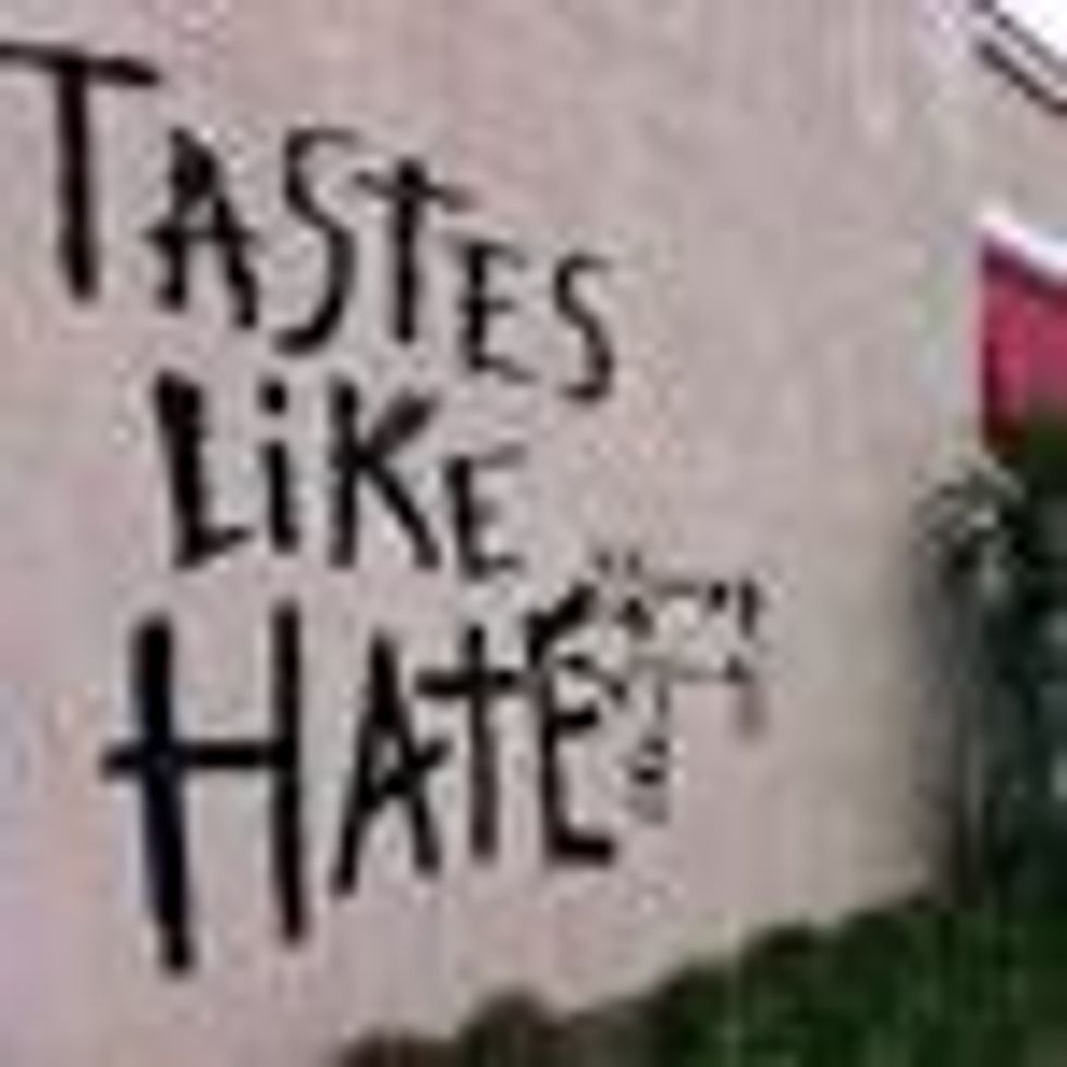 Mmm--Chicken 'Tastes Like Hate,' Says Graffiti