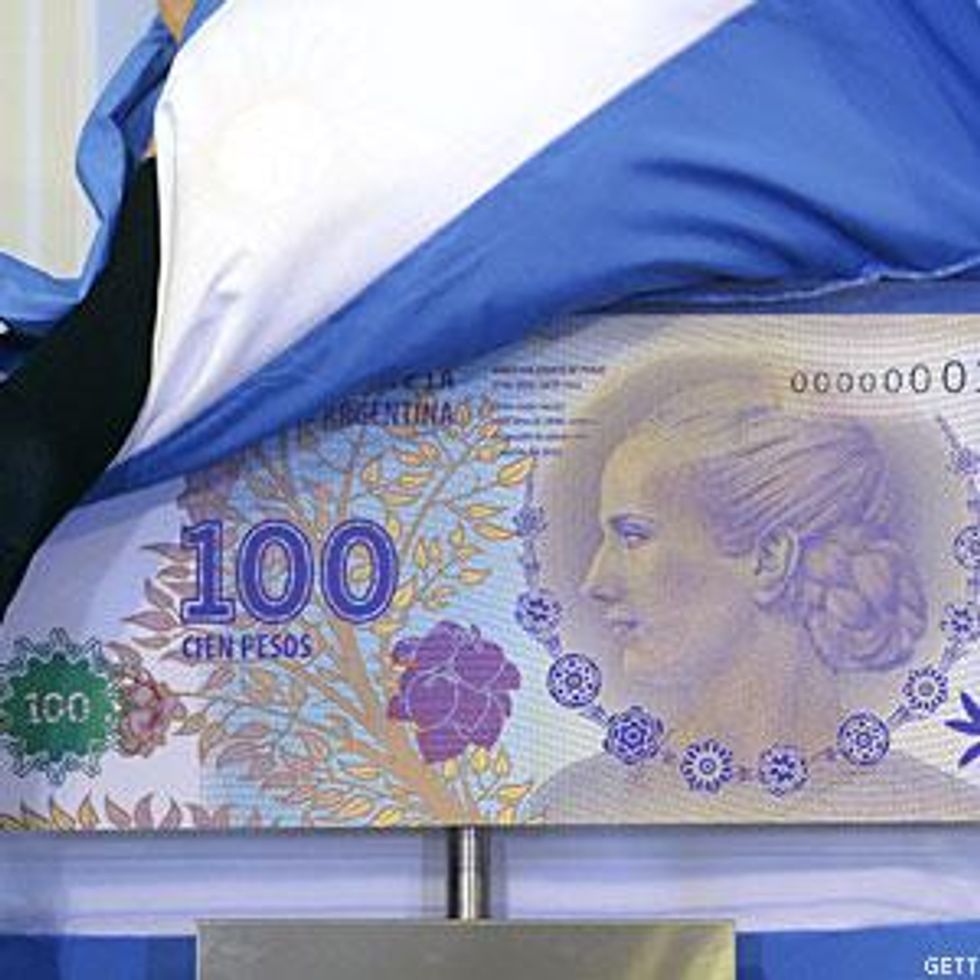 Eva Peron 100-Peso Bill Unveiled in Argentina 