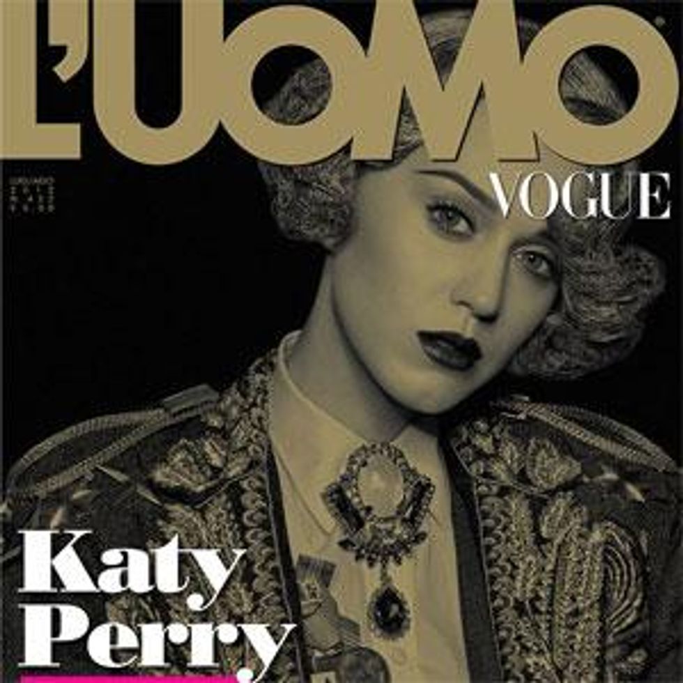 Shot of the Day:  L'Uomo Vogue Cover Girl Katy Perry Talks LGBT Equality 
