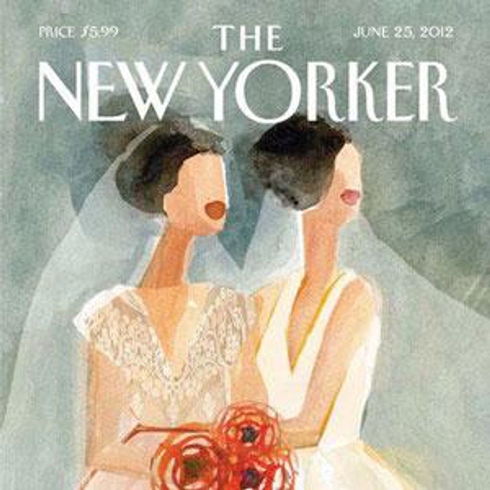 A Talk With 'The New Yorker' Lesbian Wedding Cover Artist Gayle Kabaker