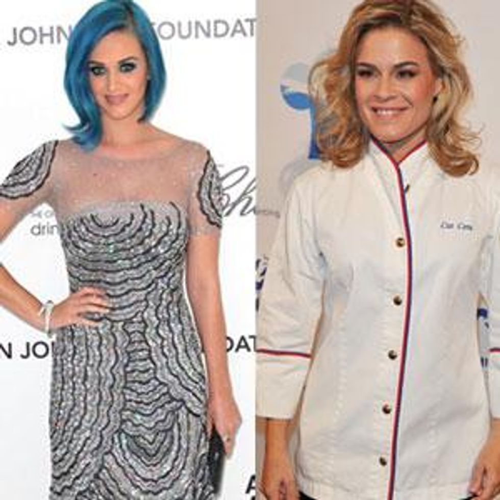Katy Perry Drops 50K for Cooking Lessons with Cat Cora - For a Cause! 