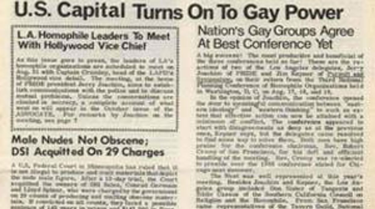 <p>Cover to Cover: The Advocate Celebrates 45 Years</p>