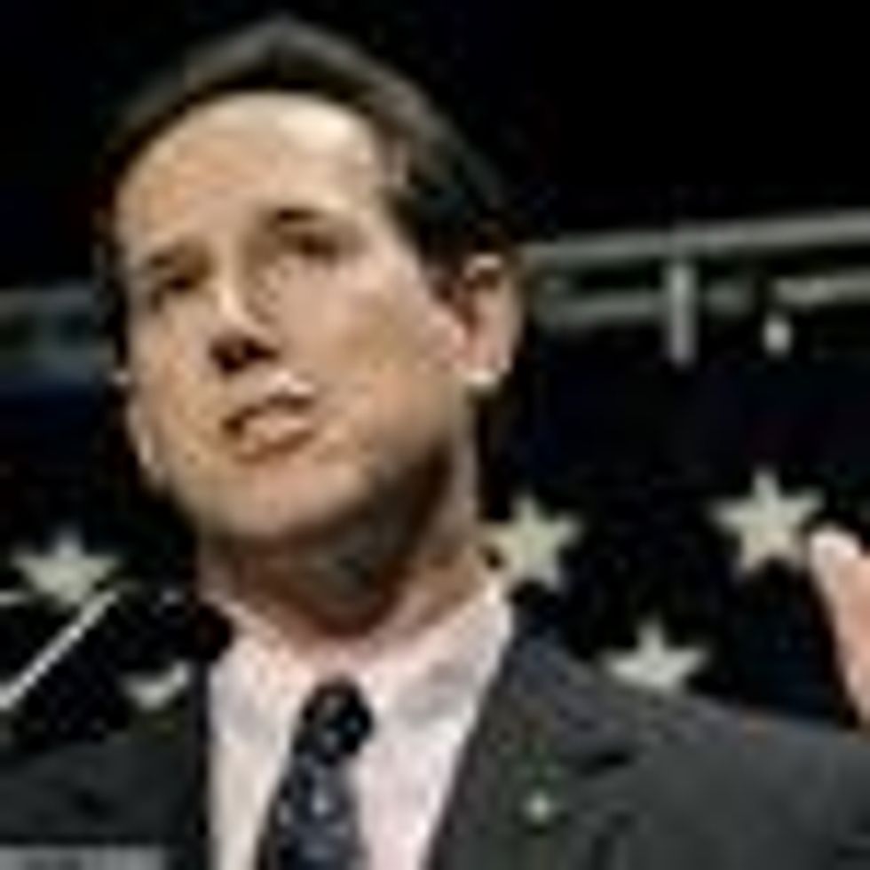 Rick Santorum Campaigns Against Washington Marriage Equality