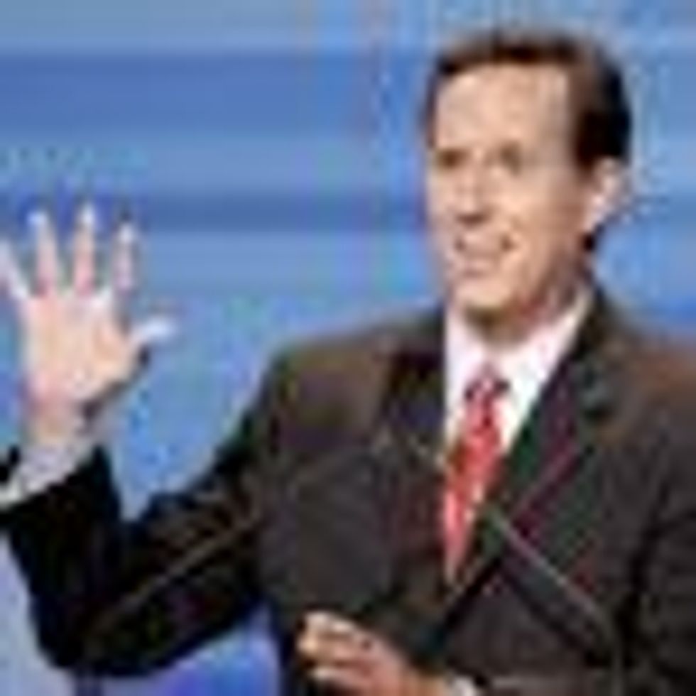 Rick Santorum Says Gays Don't Merit 'Privilege' of Marriage 