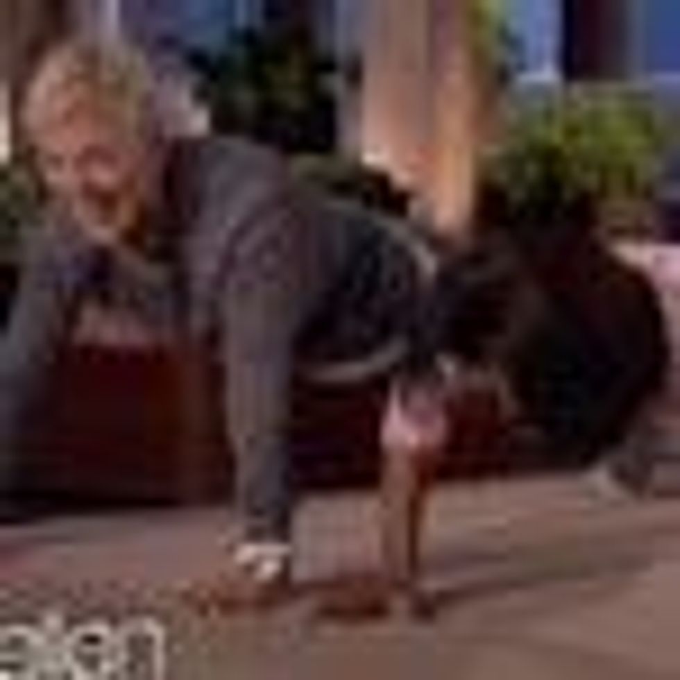 Ellen DeGeneres and First Lady Michelle Obama in a Push-Up Duel: Video