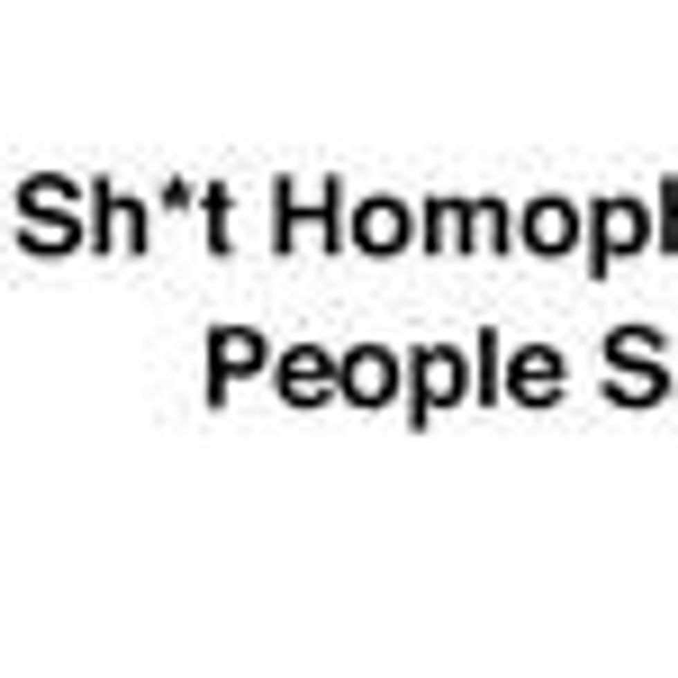'Shit Homophobic People Say' Courtesy of Lambda Legal: 'No Spoofing Necessary' VIDEO