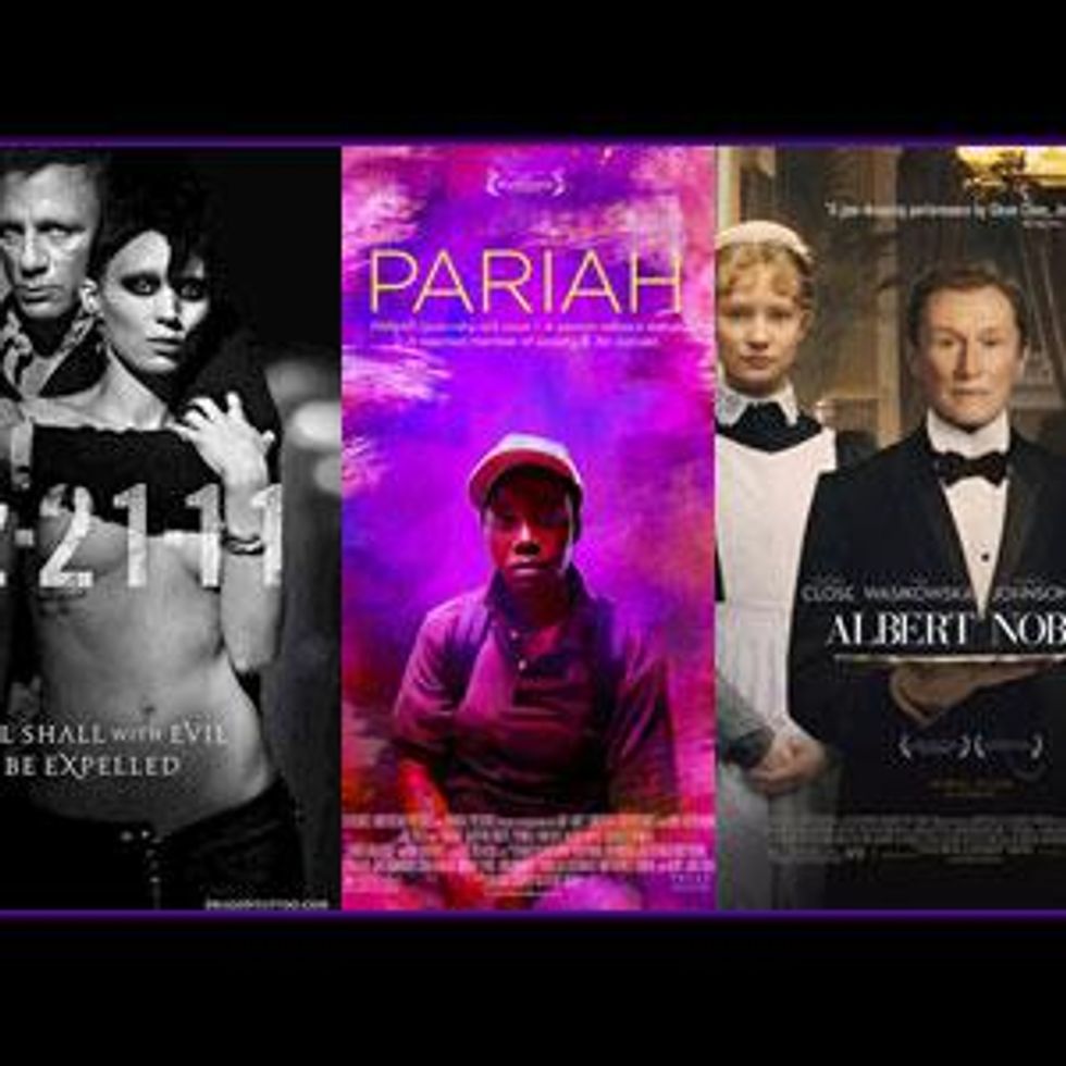 Lesbian, Bisexual and Gender Bending Characters on Tap at Holiday Box Office: Pariah, Albert Nobbs and Dragon Tattoo