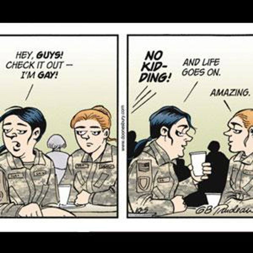 Doonesbury Character Roz Comes Out After End of DADT