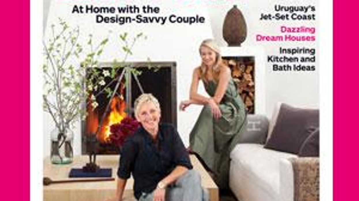 Ellen DeGeneres and Portia de Rossi Grace Cover of Architectural Digest