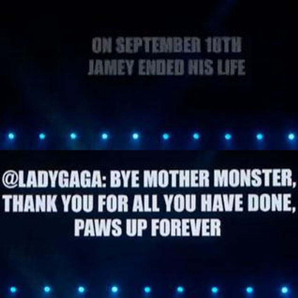 Lady Gaga's Tribute to Young Suicide Victim Jamey Rodemeyer - Video