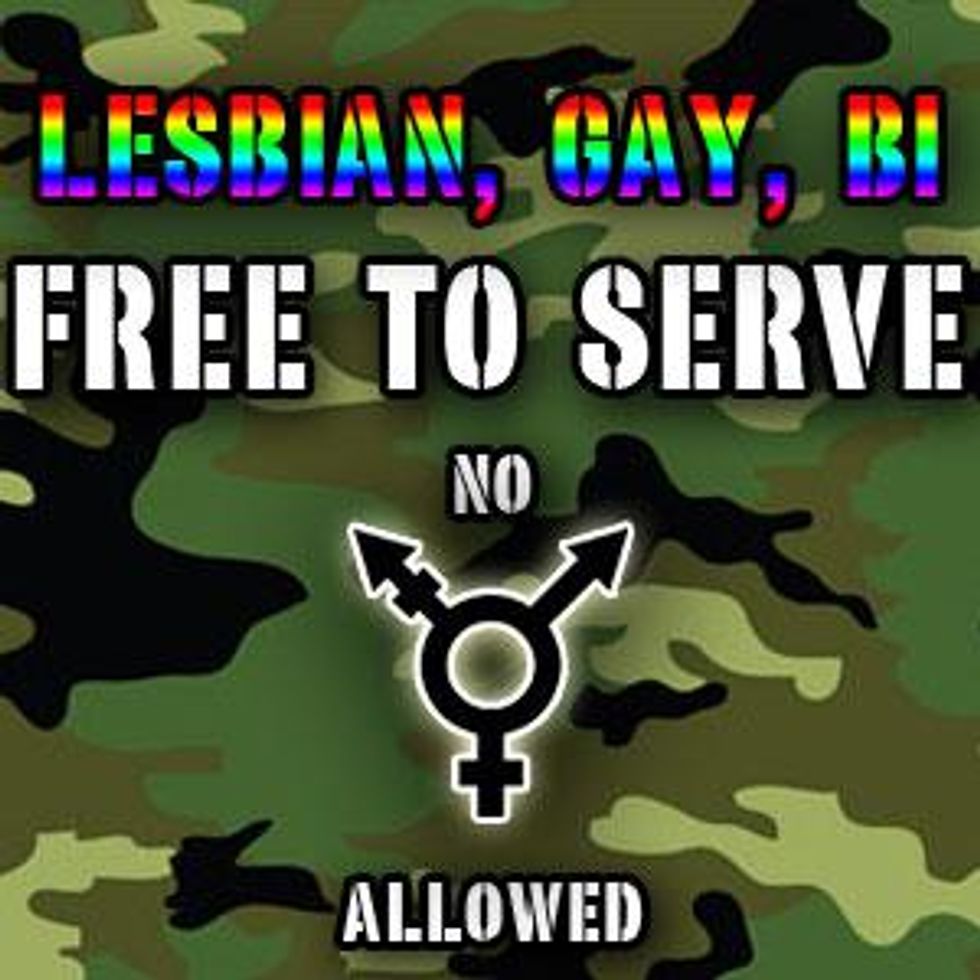 Repeal of DADT for LGB's, But Not T's:OP-ED 