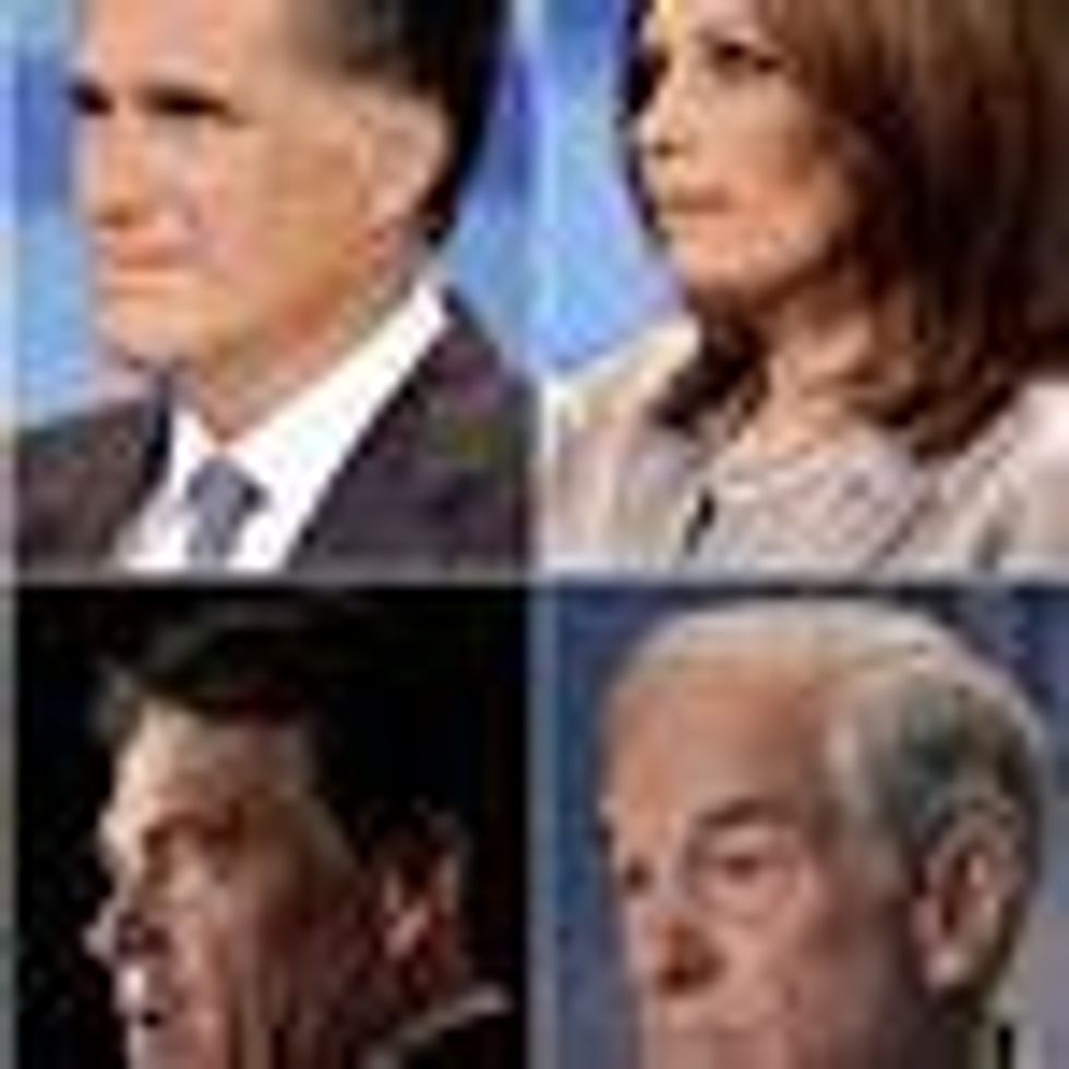 Antigay Republican Candidates Bachmann and Perry Pose Challenge to Obama, Gallup Poll Finds