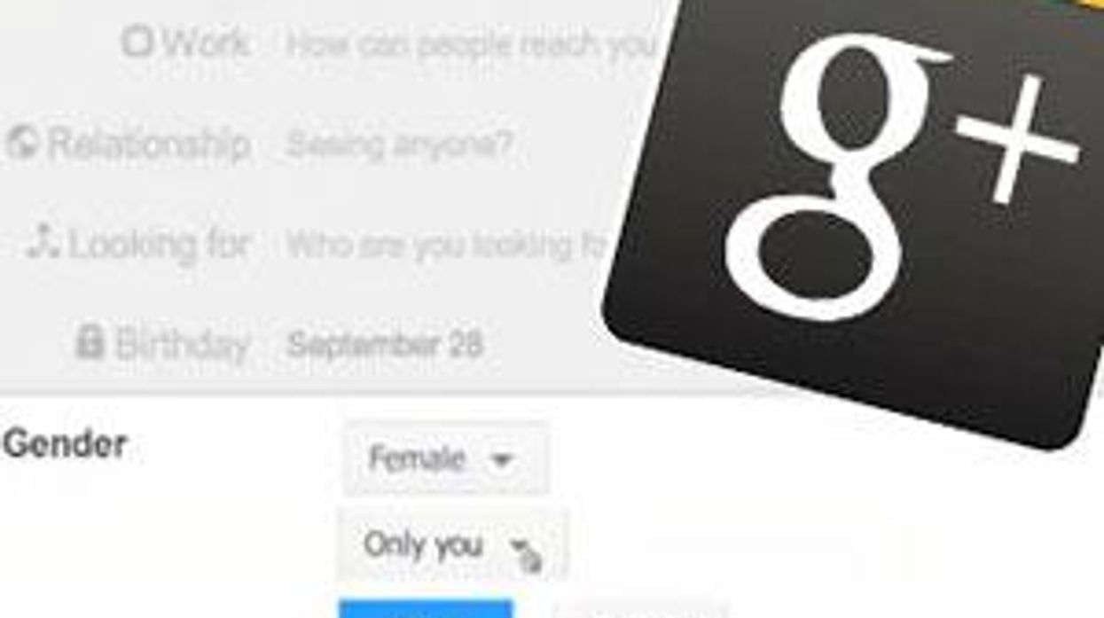 Google+ Goes Gender Neutral