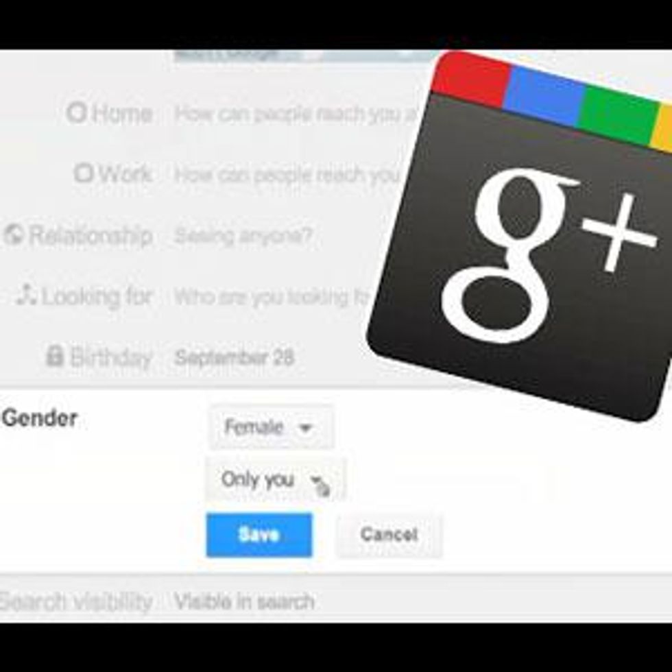 Google+ Goes Gender Neutral