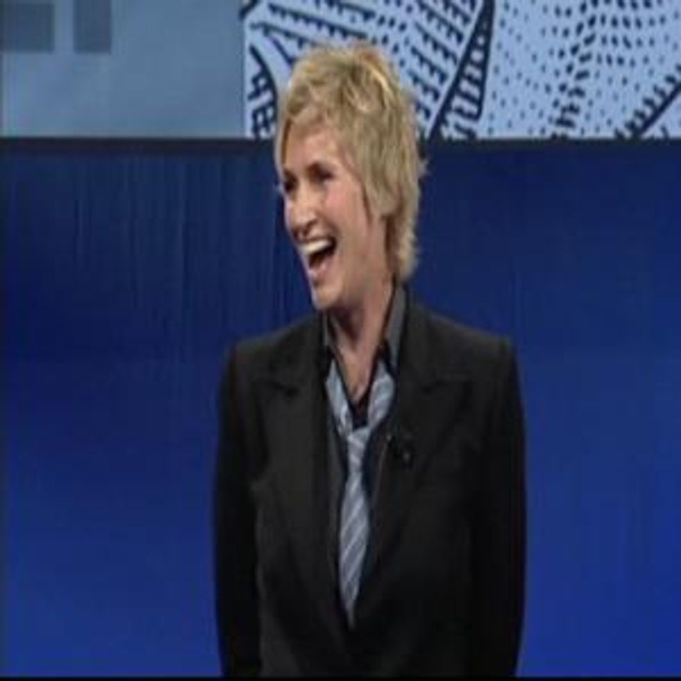  Jane Lynch as Acting CEO of News Corp. Takes a Crack at Glee, The Daily, and Sarah Palin, VIDEO