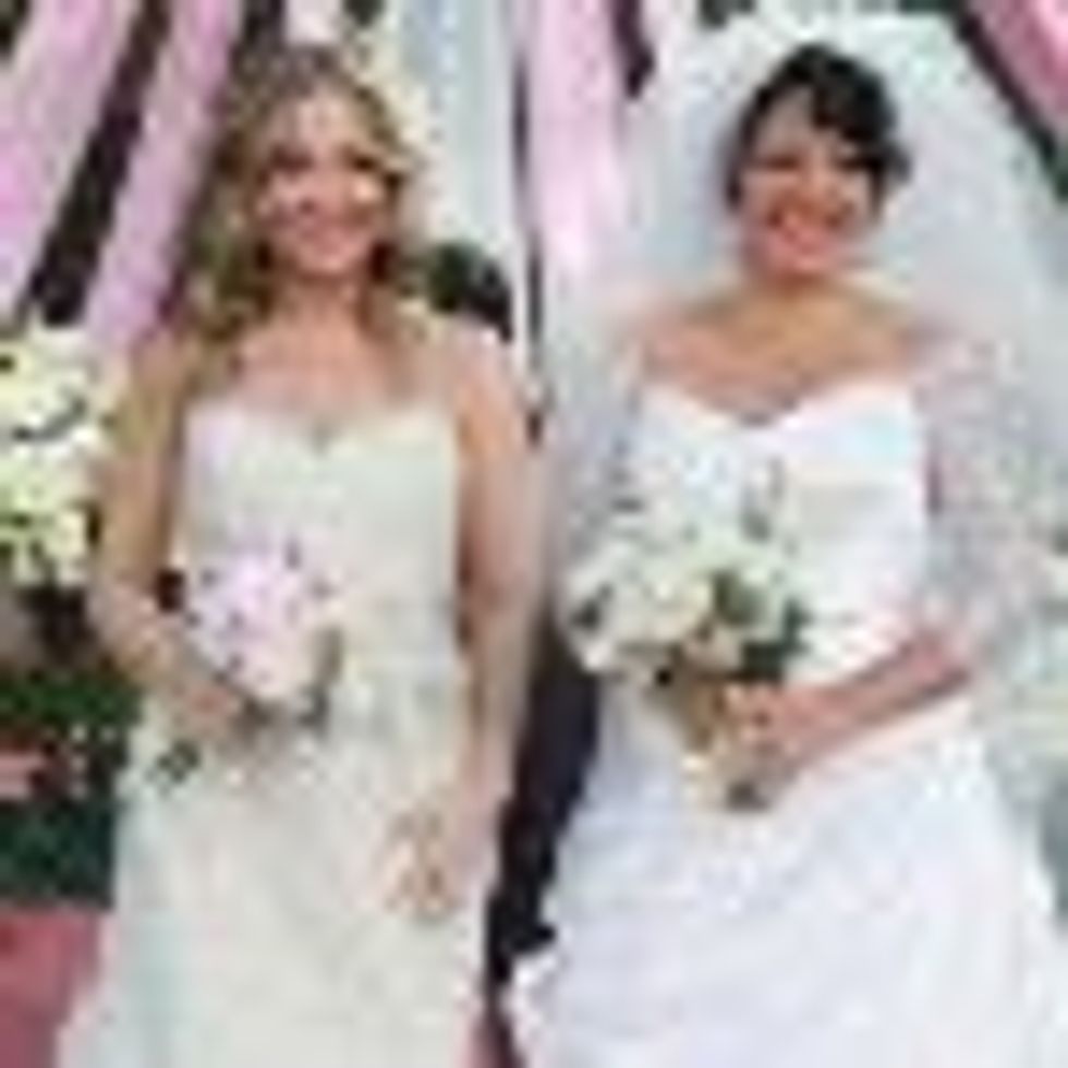 SheWired's Shot of the Day: Here Come the 'Grey's Anatomy' Calzona Brides