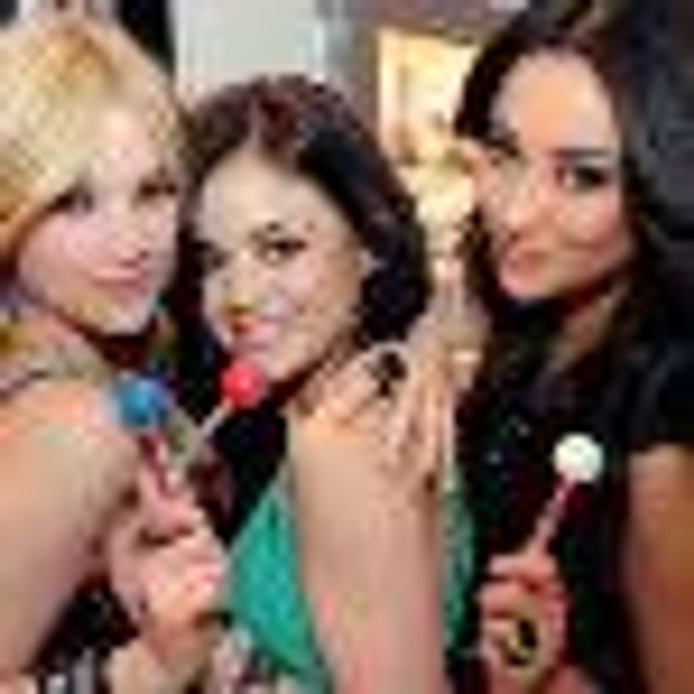 SheWired's Shot of the Day: 'Pretty Little Liars' Shay Mitchell, Lucy Hale, and Ashley Benson Share a Sweet Night Out
