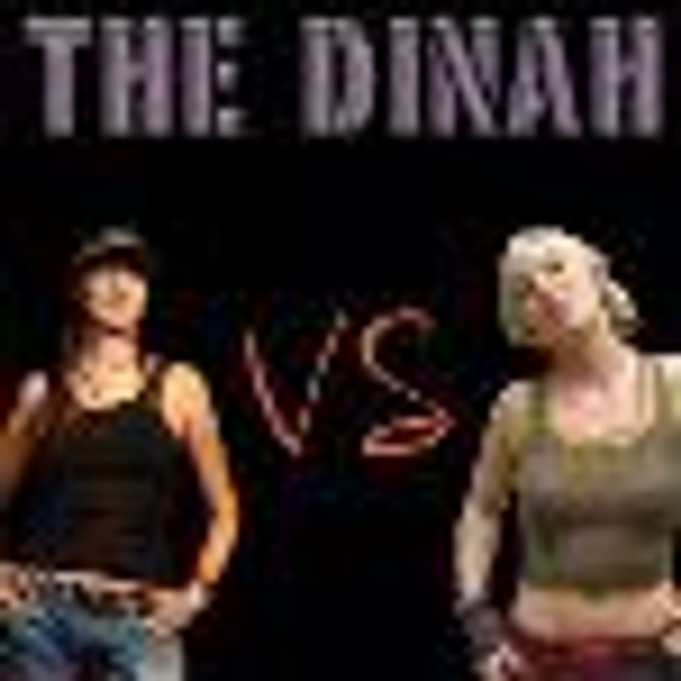 Natasha Bedingfield And Chely Wright: Oil Wrestling at The Dinah?