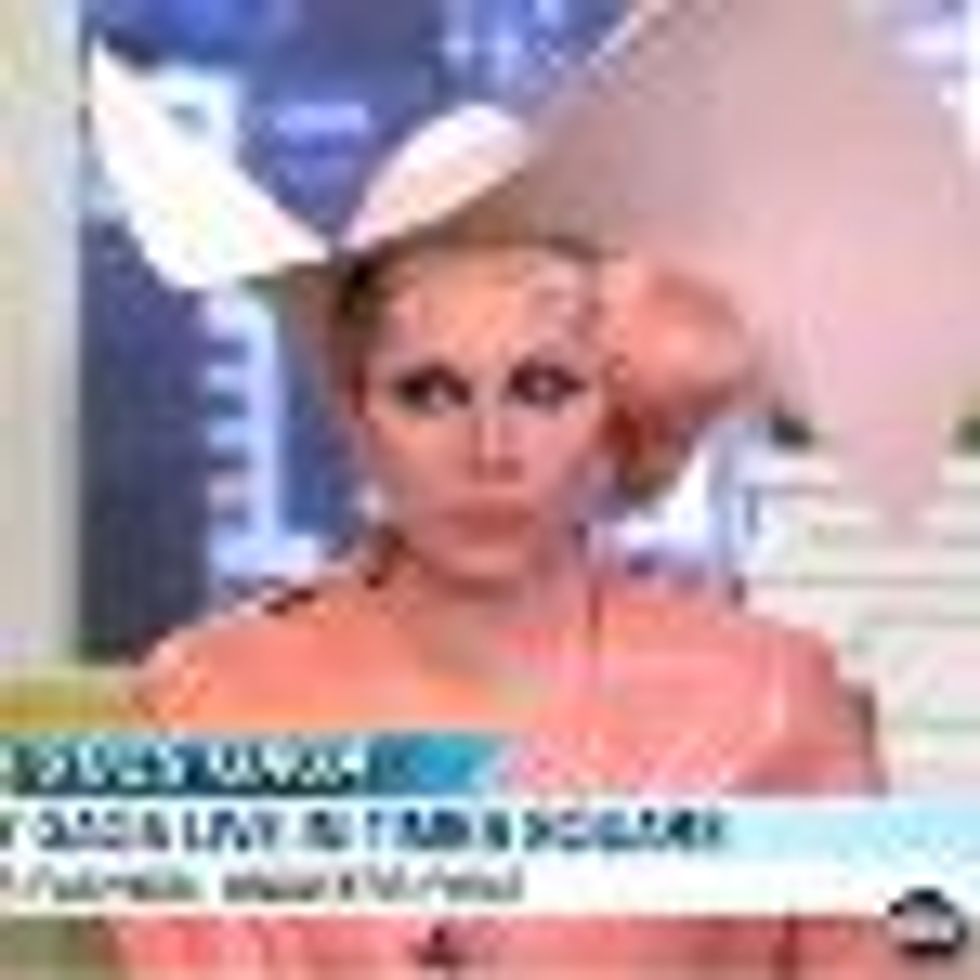 Lady Gaga Dresses As Condom on 'Good Morning America' - Video