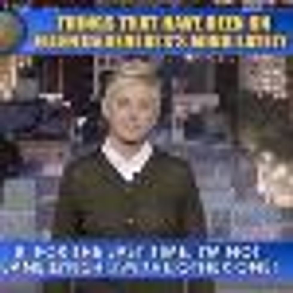 Ellen DeGeneres is Not Jane Lynch: Letterman Top 10: Video 