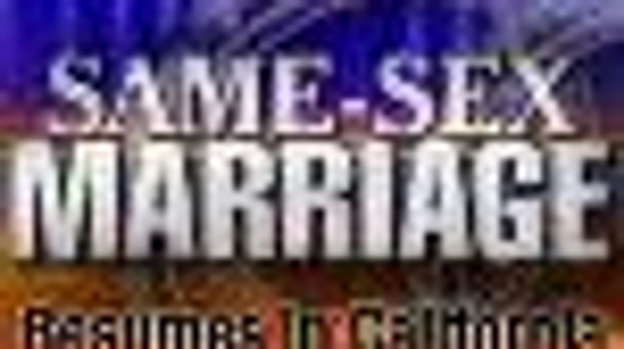 California Same-Sex Couples Free to Marry Again in Six Days