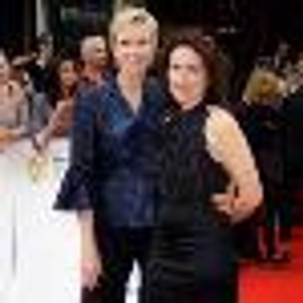 Newlyweds Jane Lynch and Lara Embry visit London and Monte Carlo