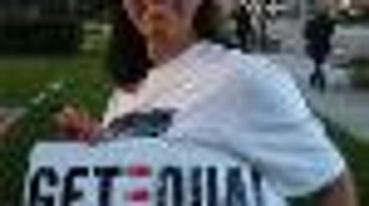 GetEQUAL Activists Demand DADT Repeal at Obama-led Barbara Boxer Fundraiser