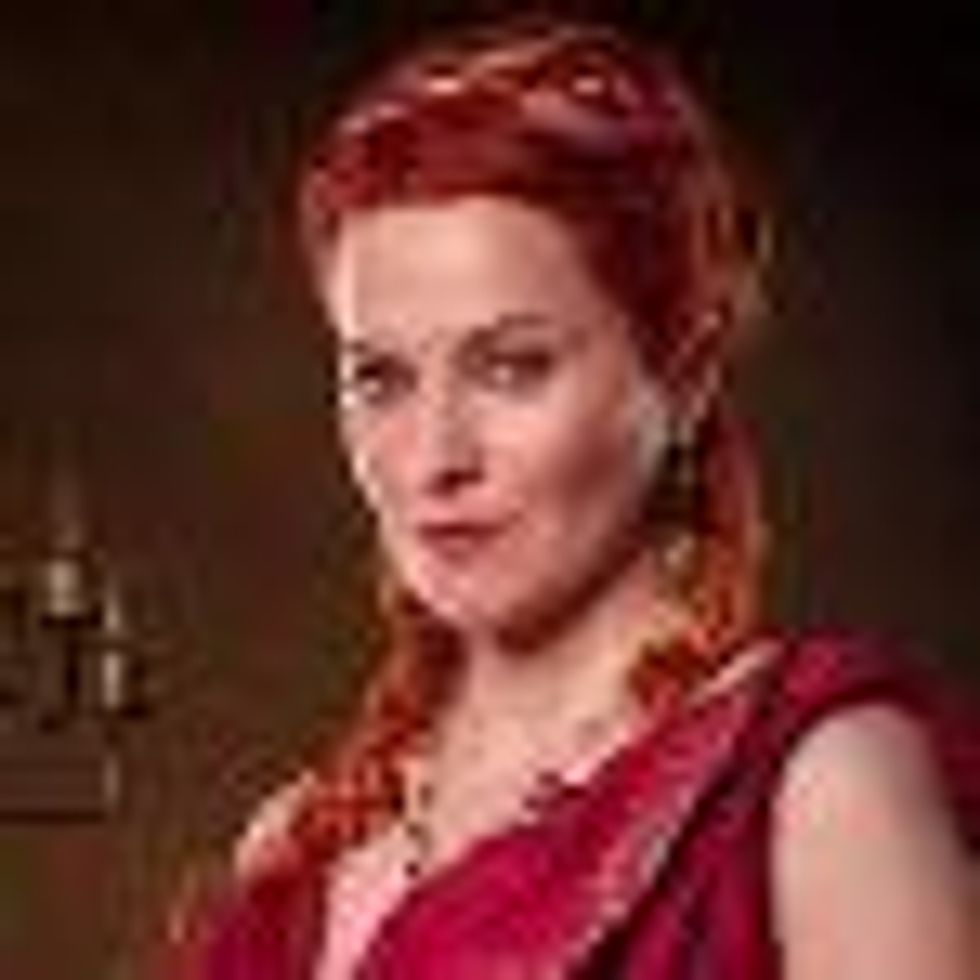  Lucy Lawless Talks 'Spartacus' and Merkins...Really