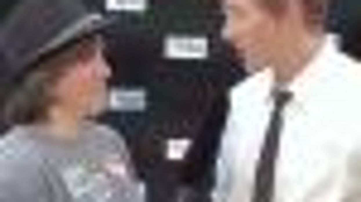 Backstage at 'Meet in the Middle' Video Interview with Dustin Lance Black