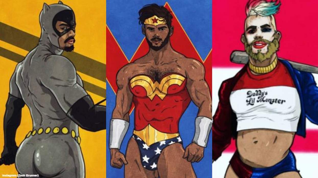 There's Nothing Better Than Muscle Hunks Imagined as Superheroines