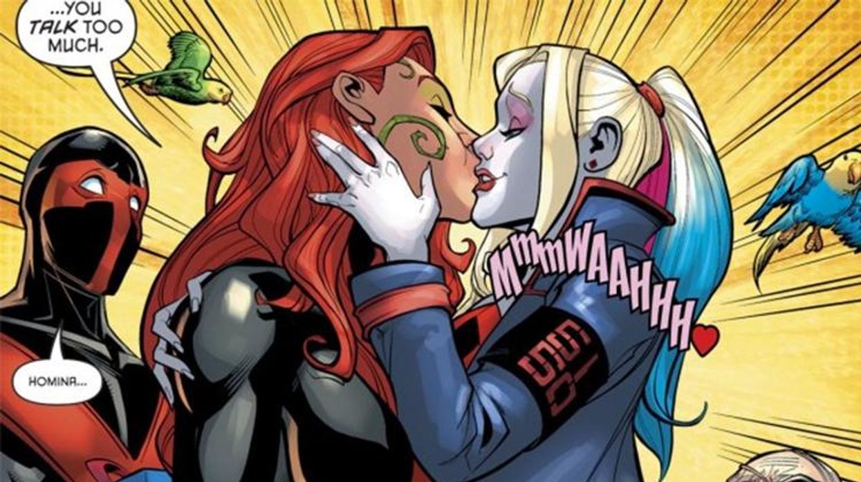 Poison Ivy and Harley Quinn Share Their First Kiss in DC Comics Main Universe