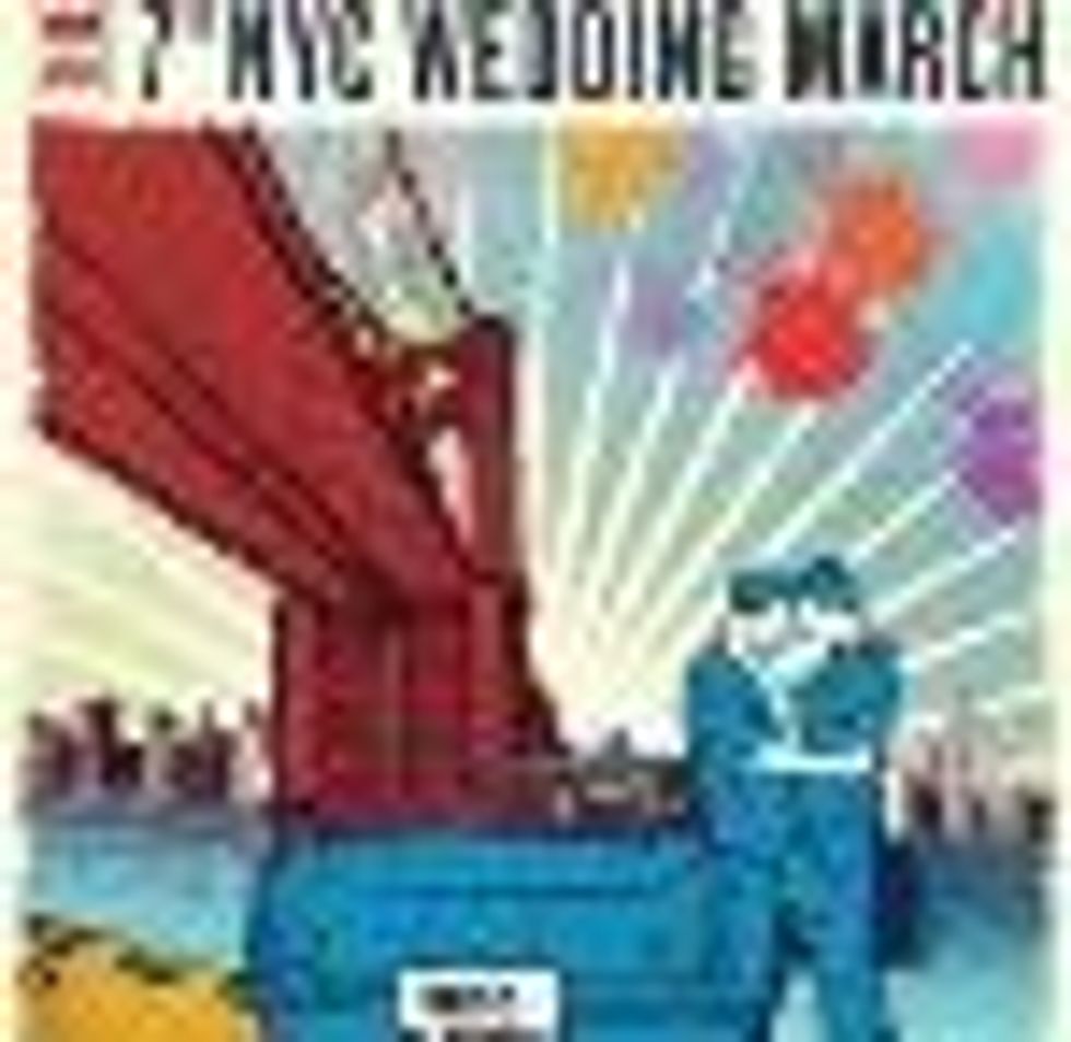 New Yorkers March Across the Brooklyn Bridge for Marriage Equality