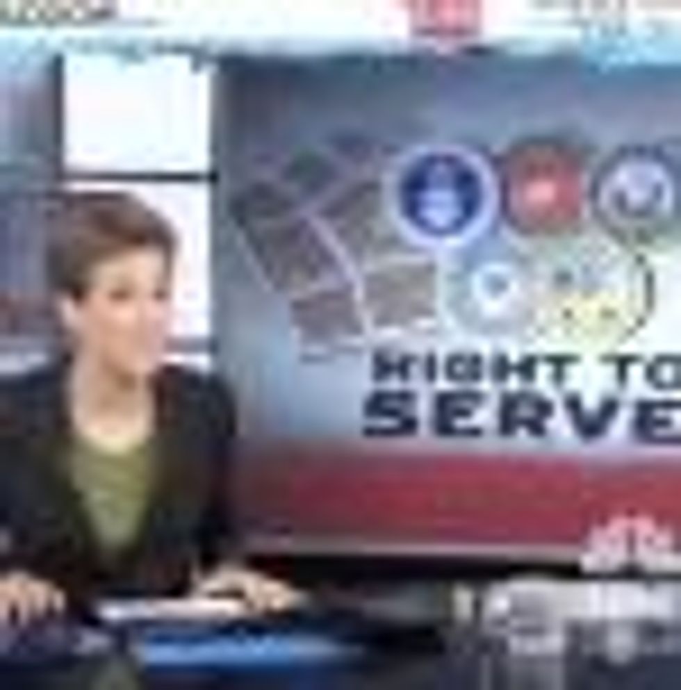 NBC on SheWired: Maddow: McCain Denies DADT Persecution - VIdeo