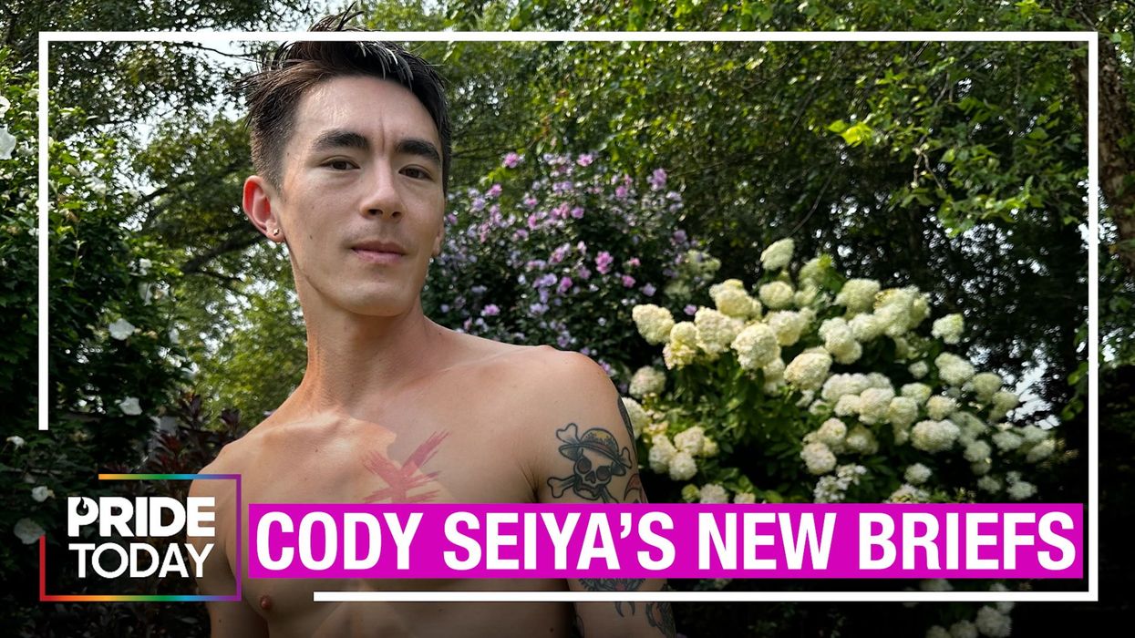 <p>Adult star Cody Seiya's new briefs will poke your eye out</p>