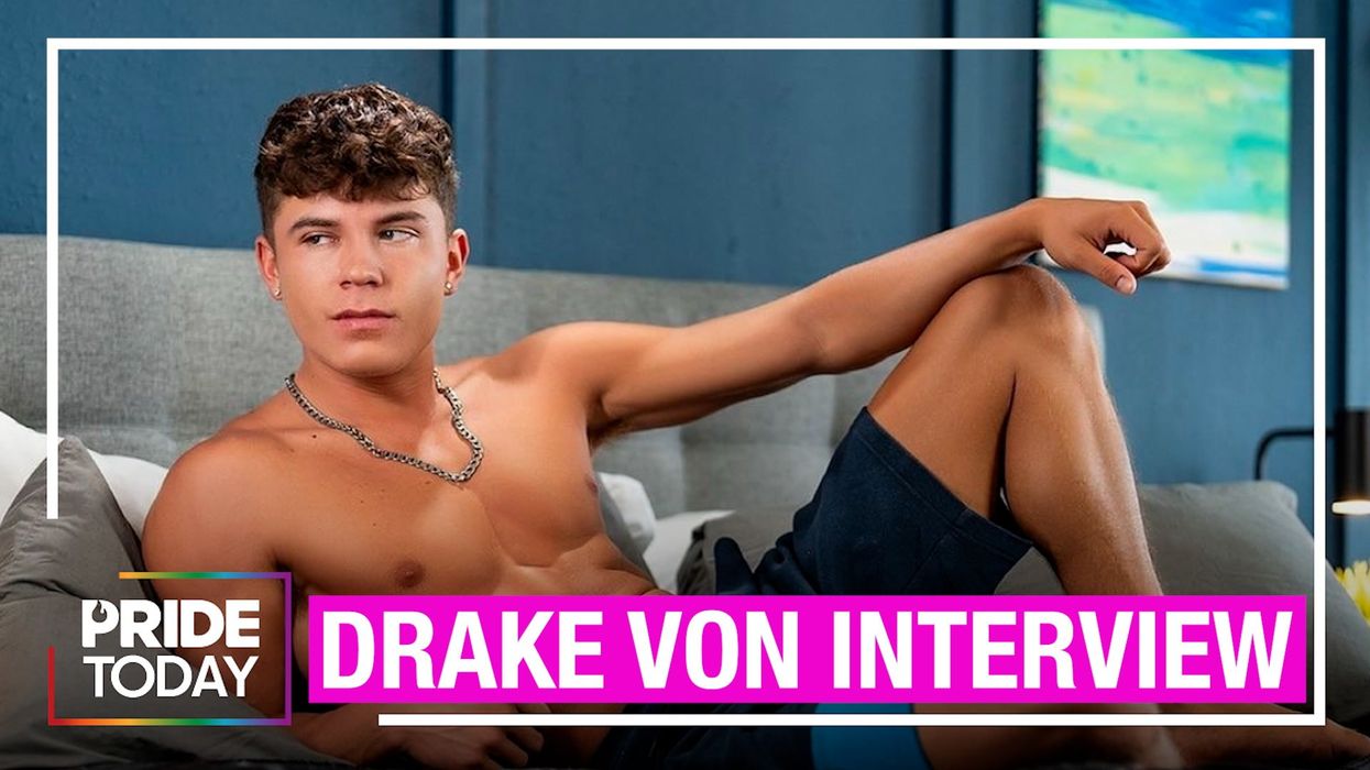 <p>Adult star Drake Von teases the spicy content he's filming as a Men.com model (exclusive)</p>