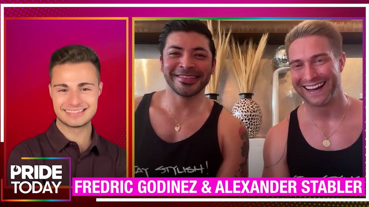 Meet Fredric Godinez & Alexander Stabler — the sexy gay husbands stripping down in Sin City