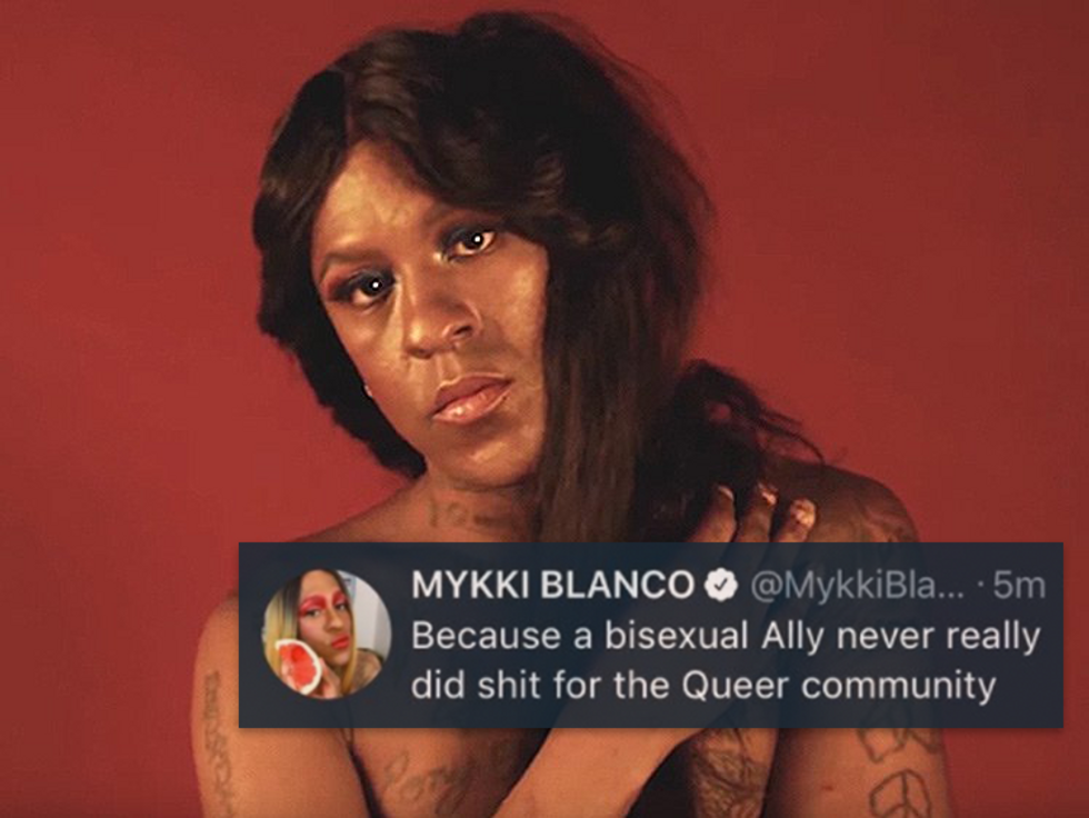 Mykki Blanco Goes on Biphobic Twitter Rant Before Deleting Account