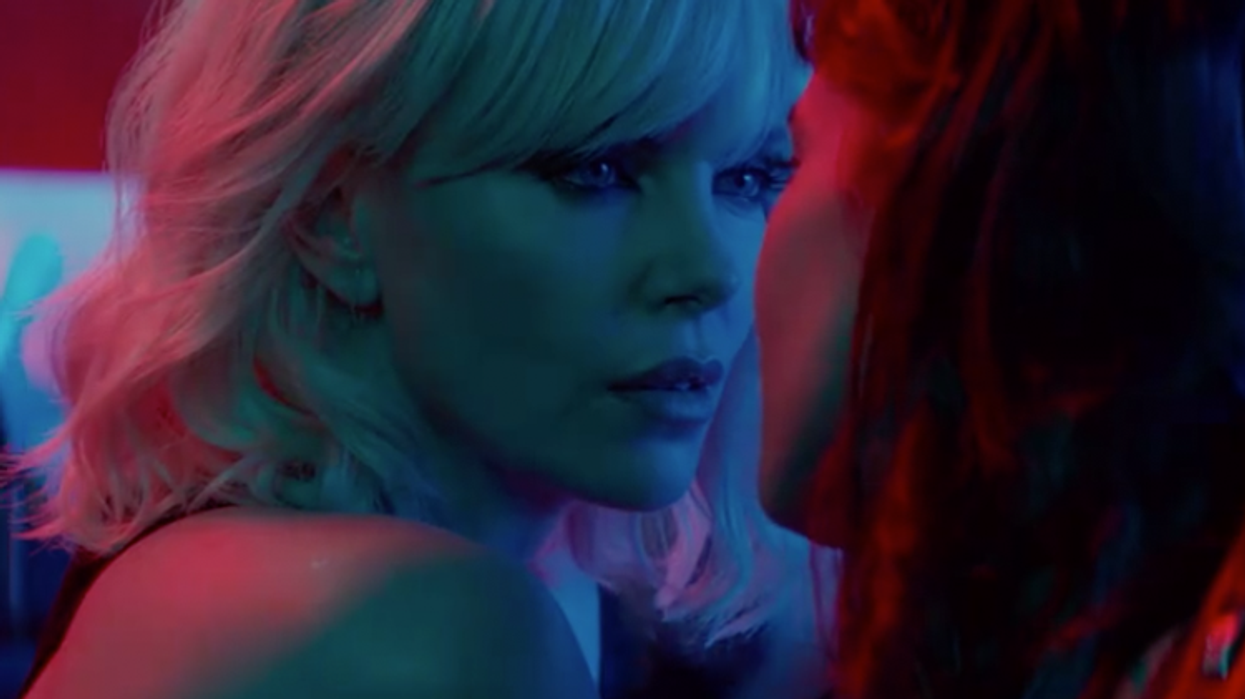 <p>Charlize Theron Locks Lips with a Girl in New <em>Atomic Blonde</em> Clip</p>