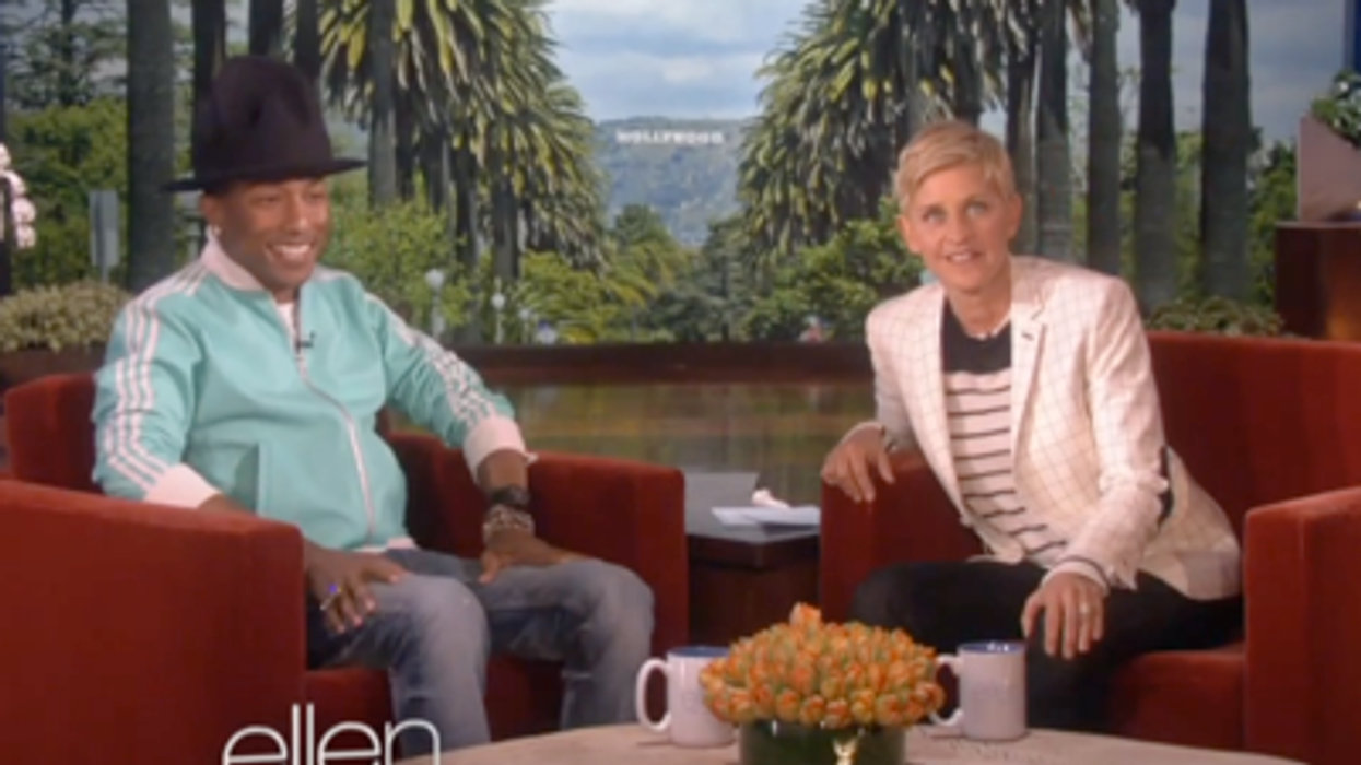 <p>WATCH: Pharell Comes Out for Gender, Marriage Equality on Ellen</p>