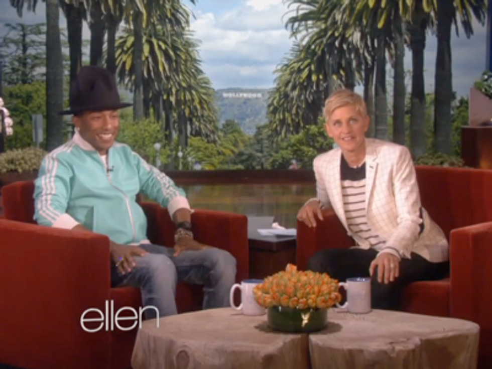 WATCH: Pharell Comes Out for Gender, Marriage Equality on Ellen