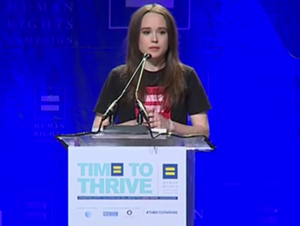 WATCH: Ellen Page Comes Out as Gay at LGBT Youth Conference 