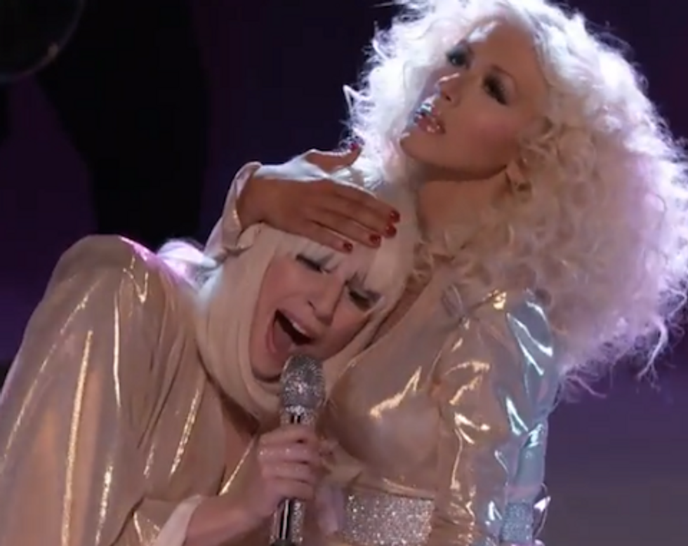 WATCH: Gaga & Christina Aguilera's Stunning '70s-era Lesbian Fever Dream Version of 'Do What U Want!'