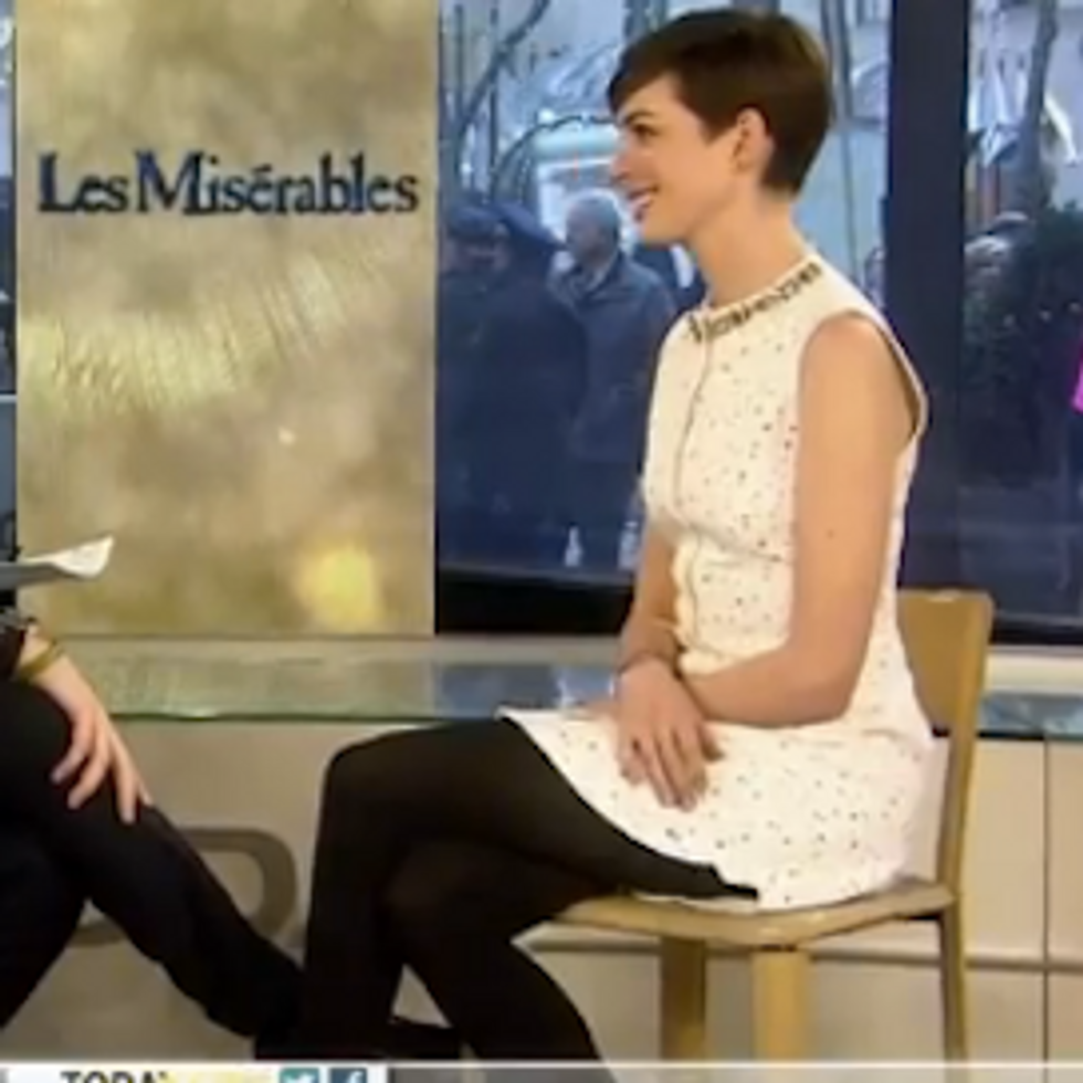 Watch: Anne Hathaway Takes Matt Lauer to Task for Pervy Questions 