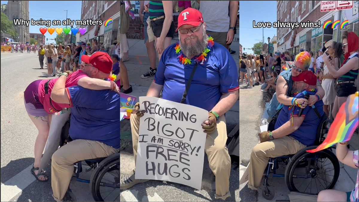 'Recovering Bigot' Gives Free Hugs & Apologies At Denver Pride