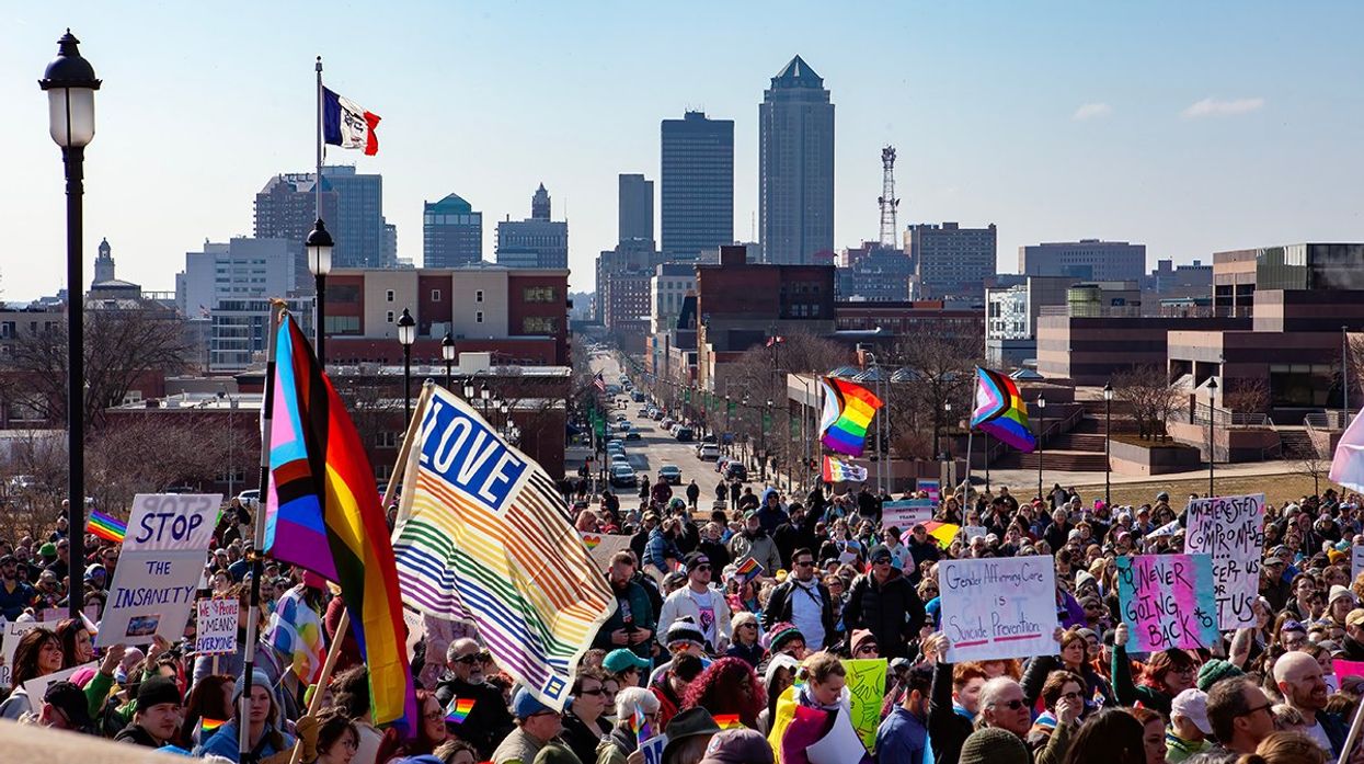 Iowa Capitol LGBTQ Rights Protest Rally