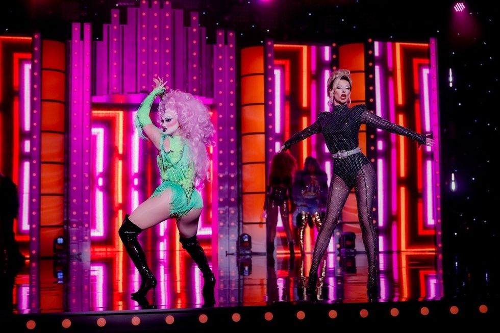 Irene The Alien and Bosco lip sync on RuPaul's Drag Race All Stars 10 episode 3