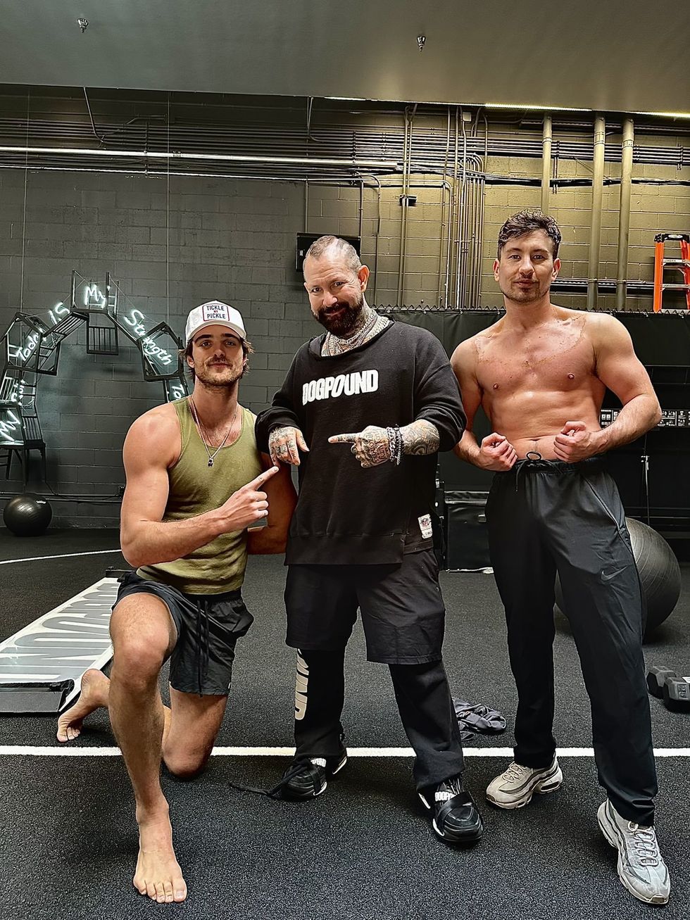 Jacob Elordi and Barry Keoghan training together
