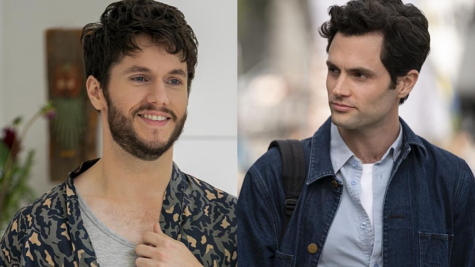 James Scully and Penn Badgley in You
