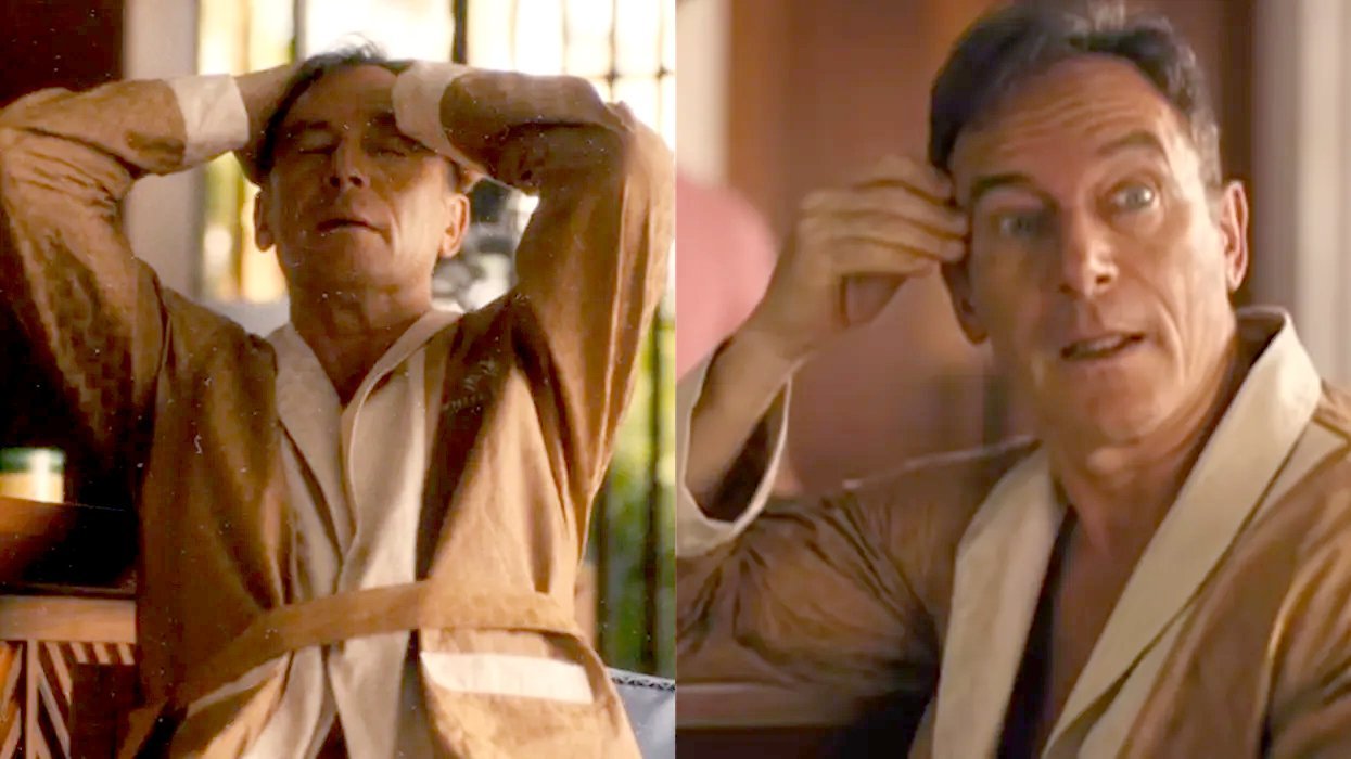 Jason Isaacs Robe Jason Isaac's full frontal in 'White Lotus' goes viral